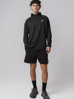 Pursuit of Happiness Training|Tees & Singlets-1/4 Zip Performance Long Sleeve In Black