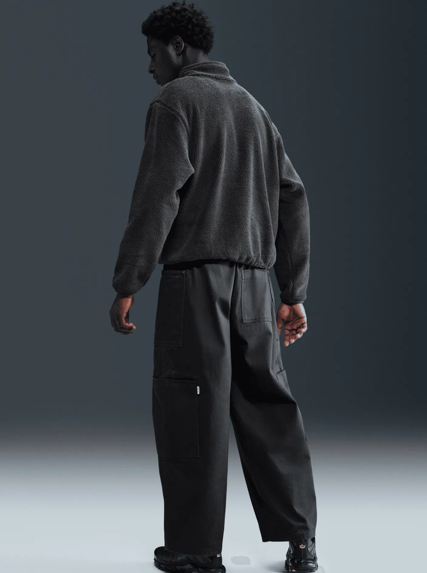 Nike Jackets & Vests-1/4 Zip Sherpa Track Top