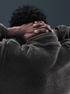 Nike Jackets & Vests-1/4 Zip Sherpa Track Top