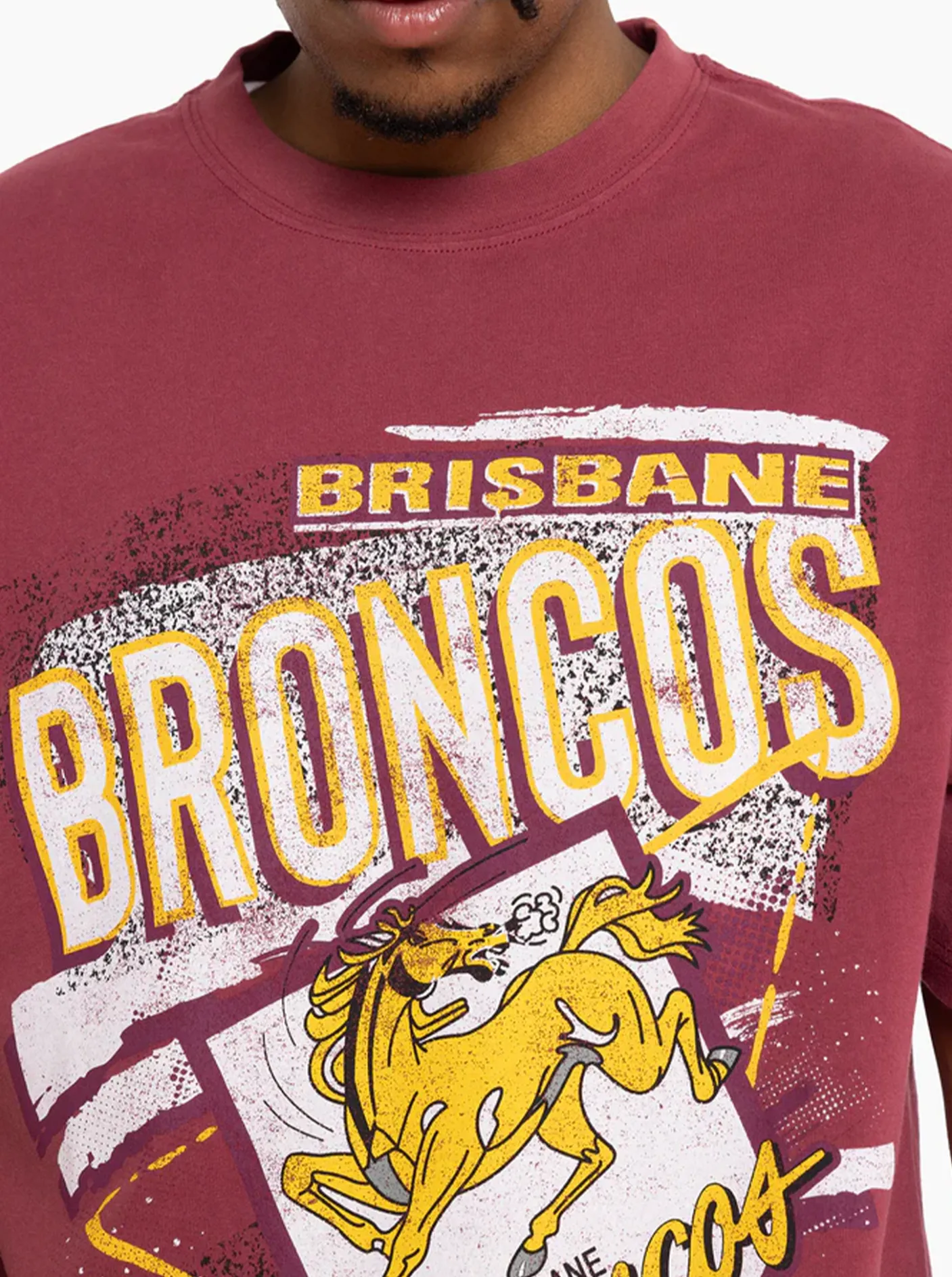 Mitchell & Ness Tees & Singlets-Abstract Tee Broncos