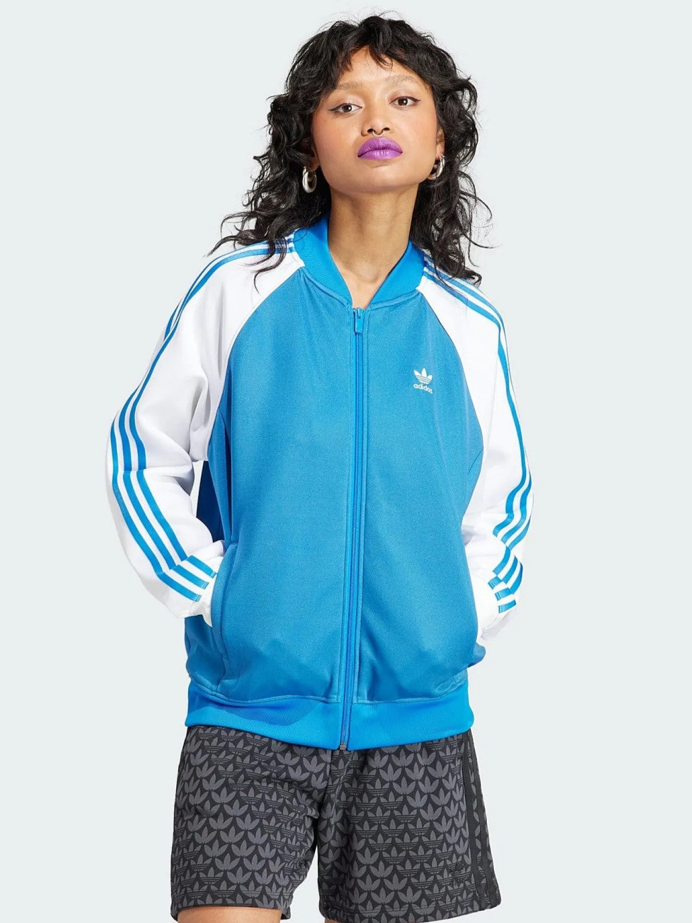 Women adidas Originals Jackets & Vests-Adicolor Classics Oversized SST Track Jacket