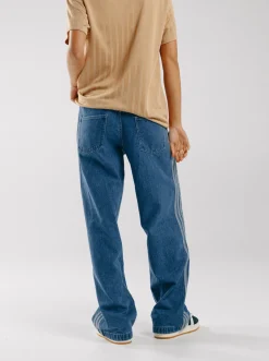 Women adidas Originals Pants & Sweats-Adicolor Denim 3-Stripes Track Pants
