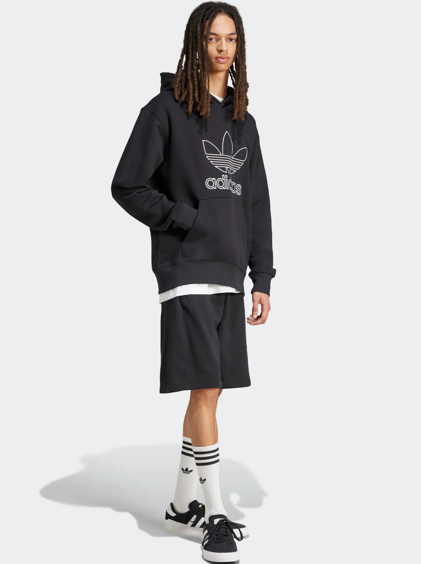 adidas Originals Hoodies & Crews-Adicolor Outline Trefoil Hoodie