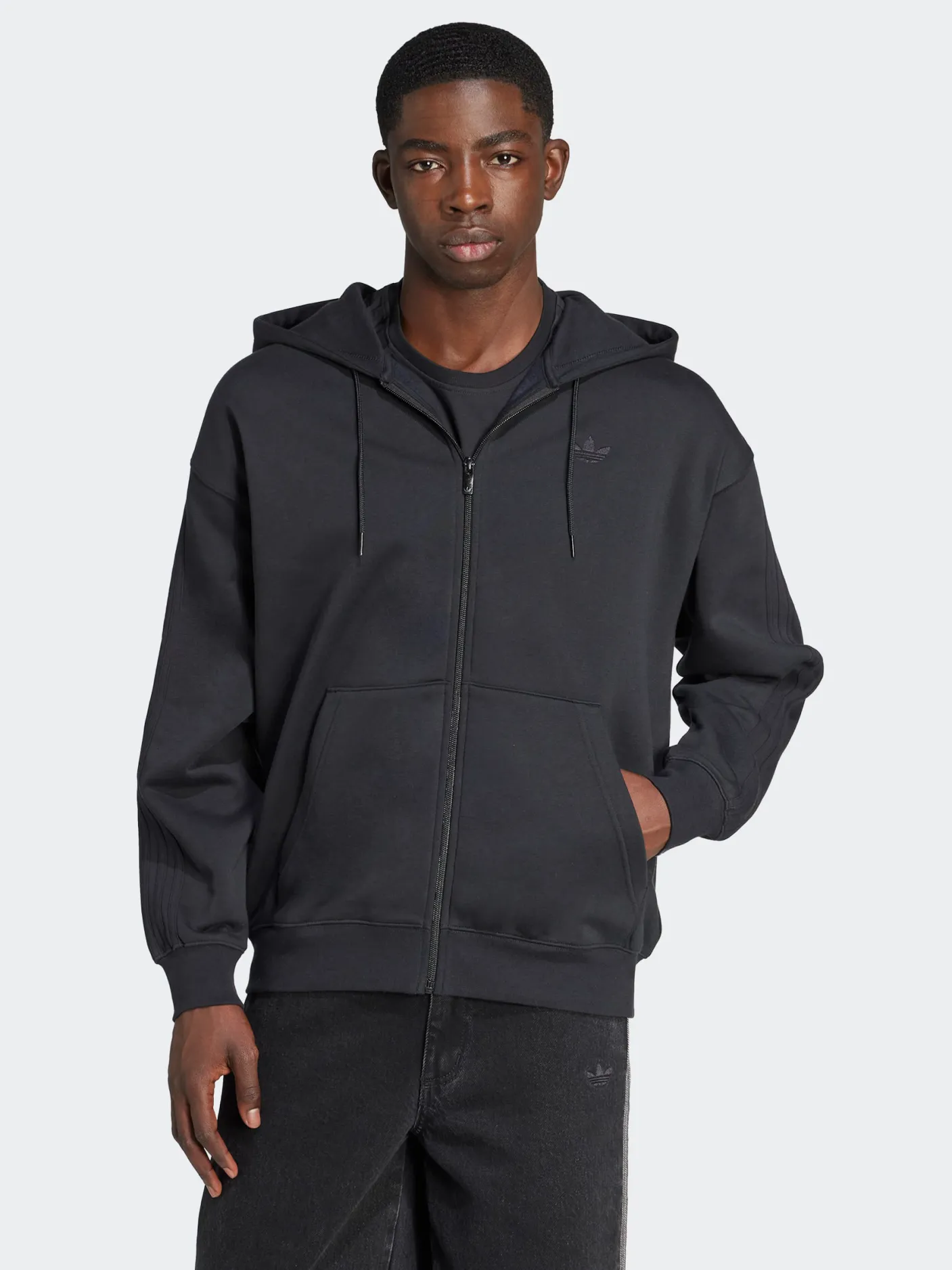 adidas Originals Hoodies & Crews-Adicolor Oversized Full-Zip Hoodie