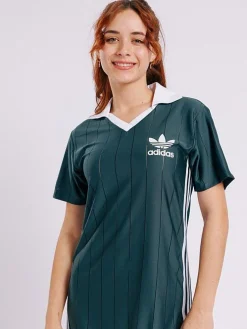 Women adidas Originals Dresses-Adicolor 3-Stripes Pinstripe Dress