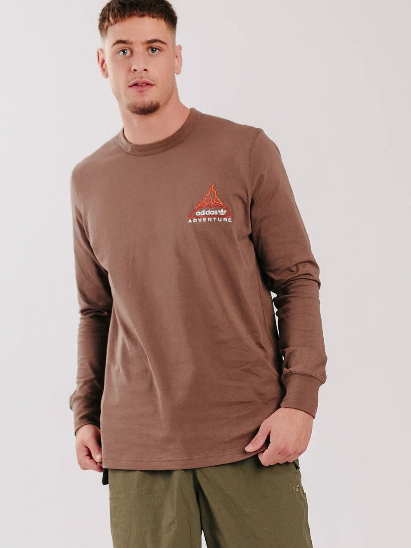 adidas Originals Tees & Singlets-Adventure Volcano Long Sleeve Tee