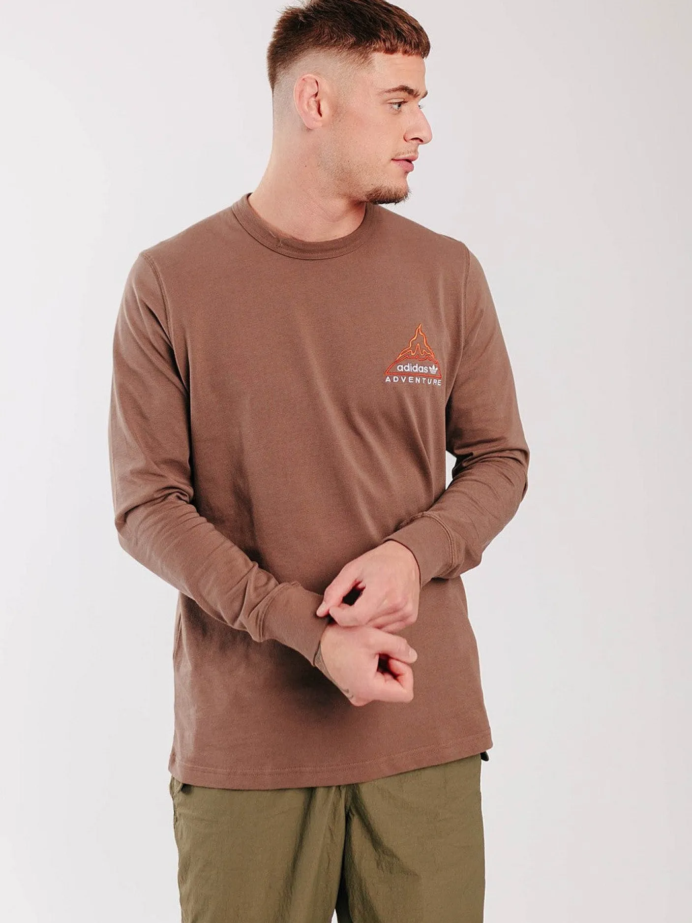 adidas Originals Tees & Singlets-Adventure Volcano Long Sleeve Tee