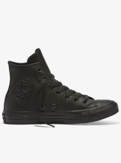 Women Converse Sneakers|Sneakers-All Star Leather High Black Mono Unisex