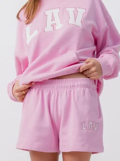 Women LAV Shorts-Applique Fleece Shorts