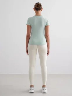 Women Aimn Running|Performance-Aqua Soft Basic Short Sleeve