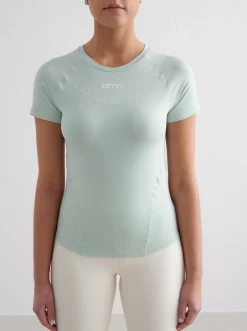 Women Aimn Running|Performance-Aqua Soft Basic Short Sleeve
