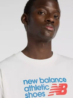 New Balance Tees & Singlets-Athletics Premium Relaxed Chest Logo T-Shirt