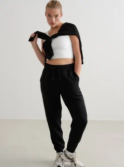 Women Aimn Pants & Sweats-Black Comfy Modal Pants