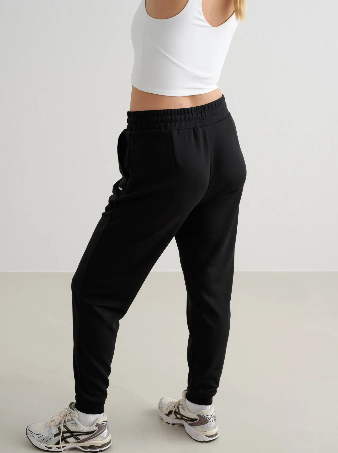 Women Aimn Pants & Sweats-Black Comfy Modal Pants