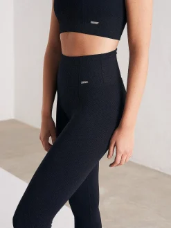 Women Aimn Performance|Tights-Black Luxe Seamless Tights