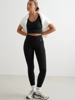 Women Aimn Performance|Tights-Black Warming Tights