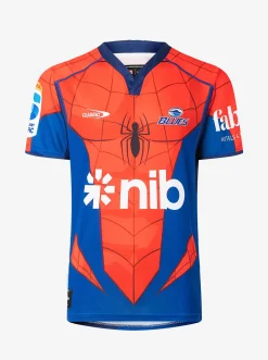 Classic Sportswear Rugby Jerseys|Super Rugby-Blues Spiderman Jersey