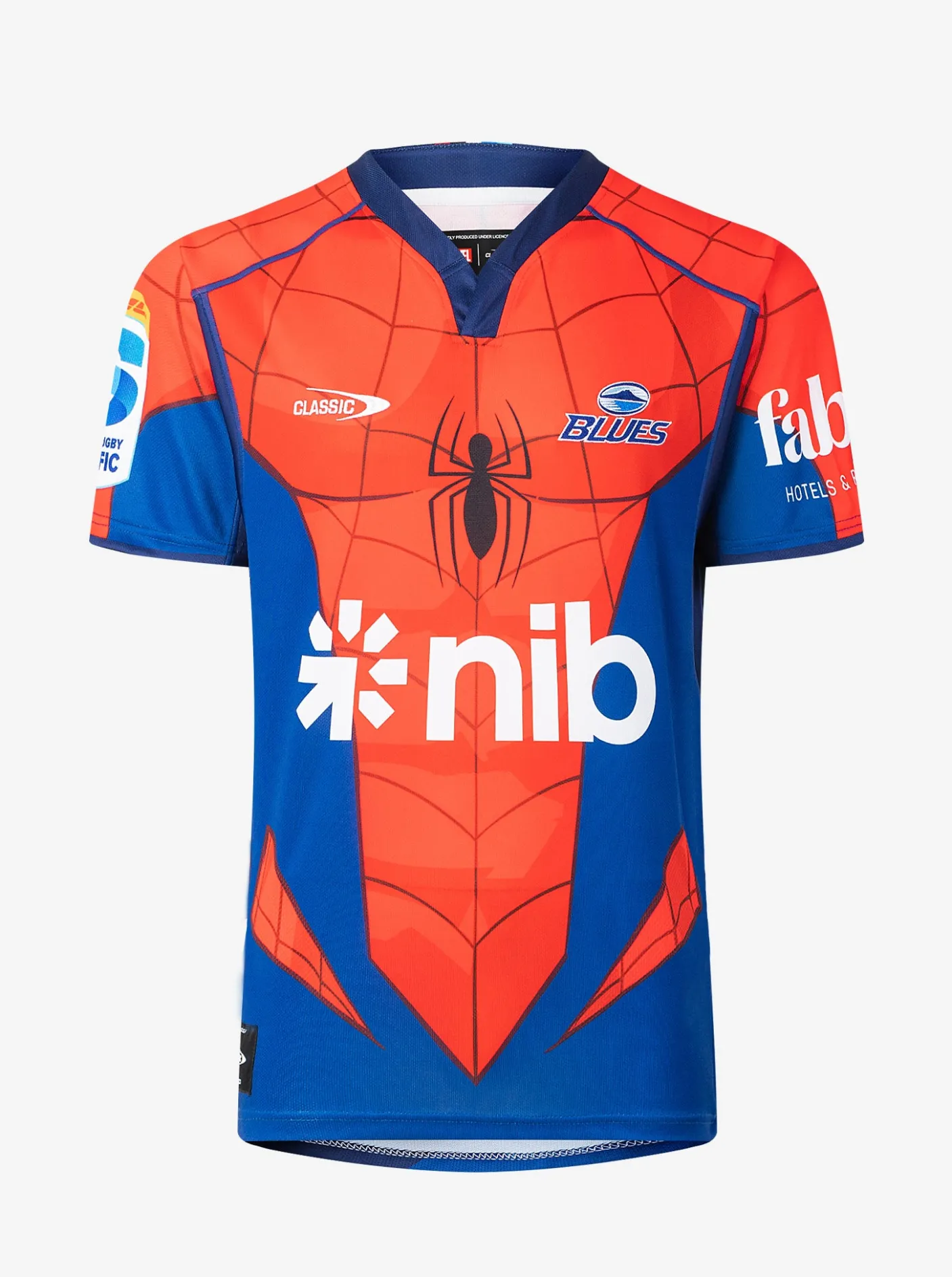 Classic Sportswear Rugby Jerseys|Super Rugby-Blues Spiderman Jersey