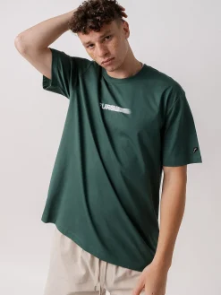 Pursuit of Happiness Tees & Singlets-Blur Logo Track Tee in Stadium Green