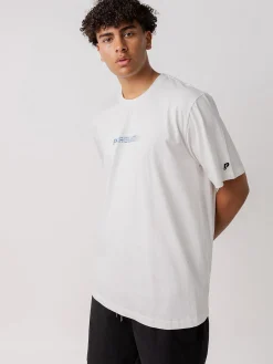 Pursuit of Happiness Tees & Singlets-Blur Logo Track Tee in White
