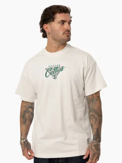 Mitchell & Ness Tees & Singlets-Boston Celtics Blaze Script Tee