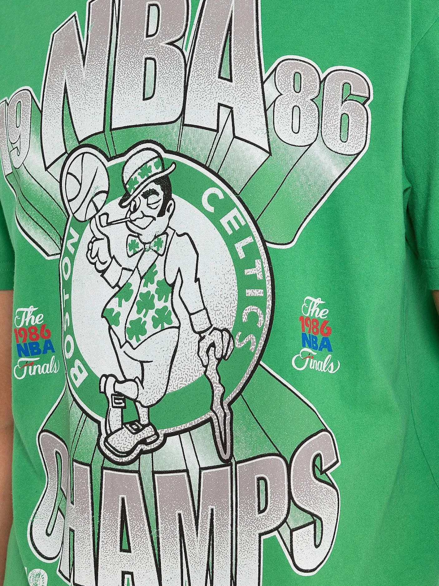 Mitchell & Ness Tees & Singlets-Boston Celtics Bust Out Tee