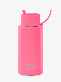 Frank Green Water Bottles-Ceramic Reusable Bottle Bubblegum Blast 34oz