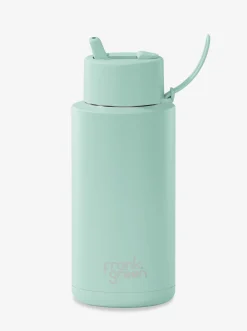 Frank Green Water Bottles-Ceramic Reusable Bottle Peppermint 34oz