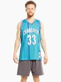 Mitchell & Ness Nba Jerseys|Tees & Singlets-Charlotte Hornets 92-93 Swingman Jersey