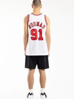 Mitchell & Ness Nba Jerseys|Nba Apparel-Chicago Bulls Dennis Rodman 97-98 Home Swingman Jersey