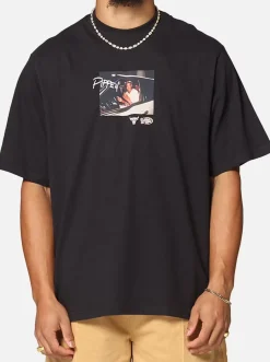 Mitchell & Ness Tees & Singlets-Chicago Bulls Scottie Pippen Pre & Post Game T-Shirt