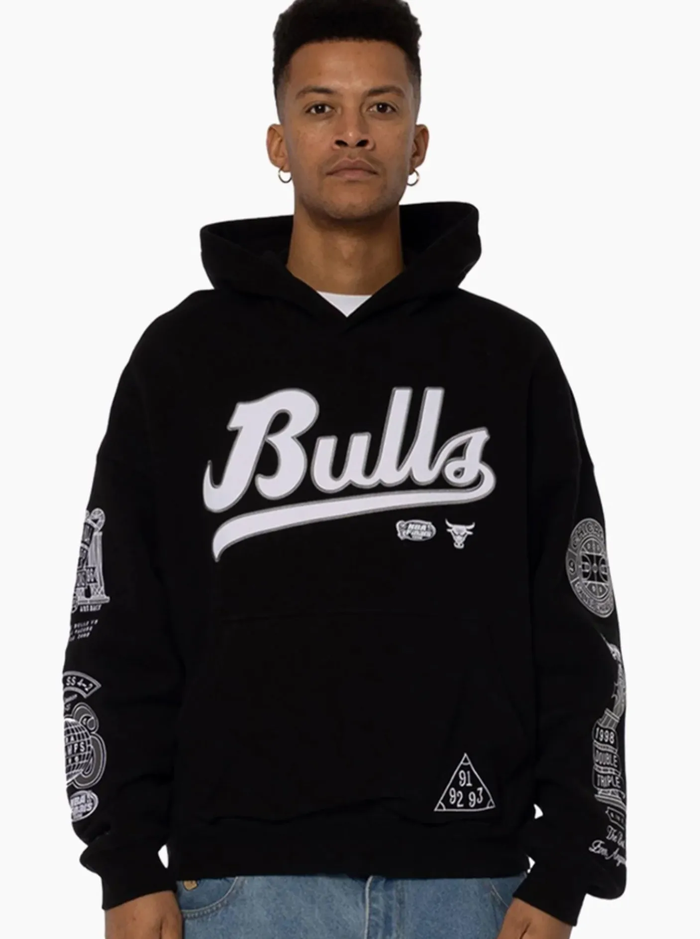 Mitchell & Ness Hoodies & Crews-Chicago Bulls The Best Ever Anywhere Oversized Hoodie