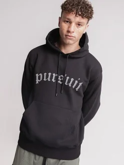 Pursuit of Happiness Tees & Singlets-Chrome Heavyweight Pullover in Black