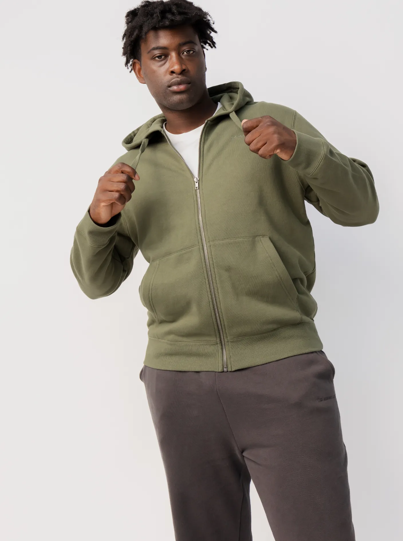 The Joggers Club Hoodies & Crews-Classic Full Zip In Fern