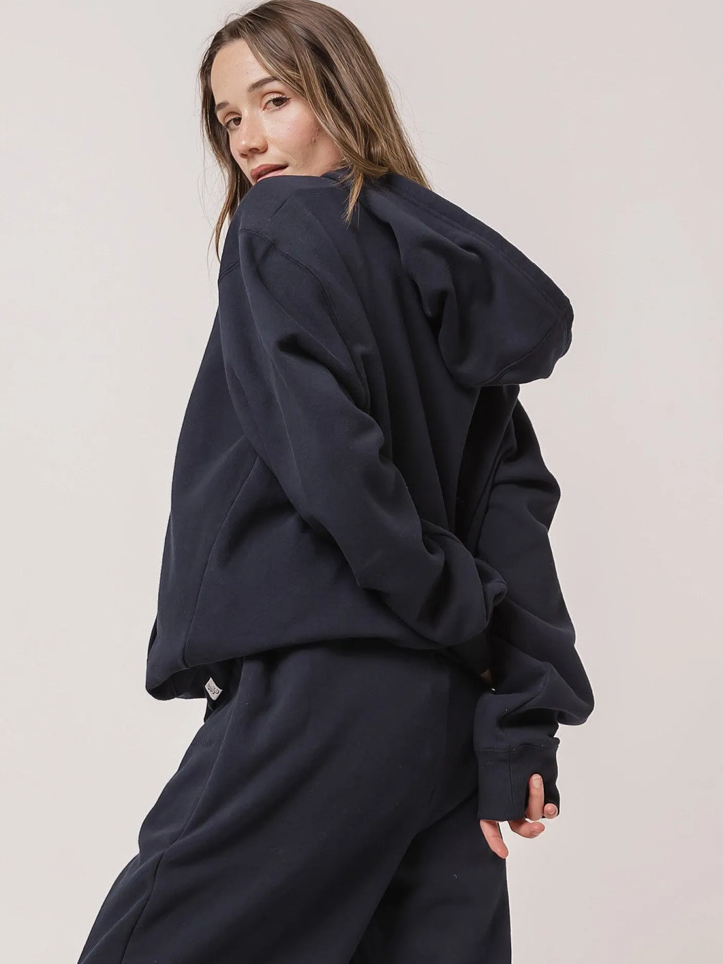 Women The Joggers Club Hoodies & Crews|Hoodies & Crews-Classic Full Zip In Midnight Navy