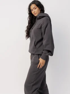 Women The Joggers Club Hoodies & Crews|Hoodies & Crews-Classic Hood In Washed Black