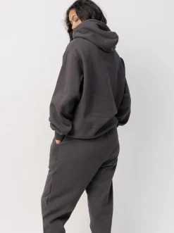 Women The Joggers Club Hoodies & Crews|Hoodies & Crews-Classic Hood In Washed Black