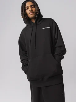 Pursuit of Happiness Hoodies & Crews-Classic Logo Heavyweight Pullover in Court Black