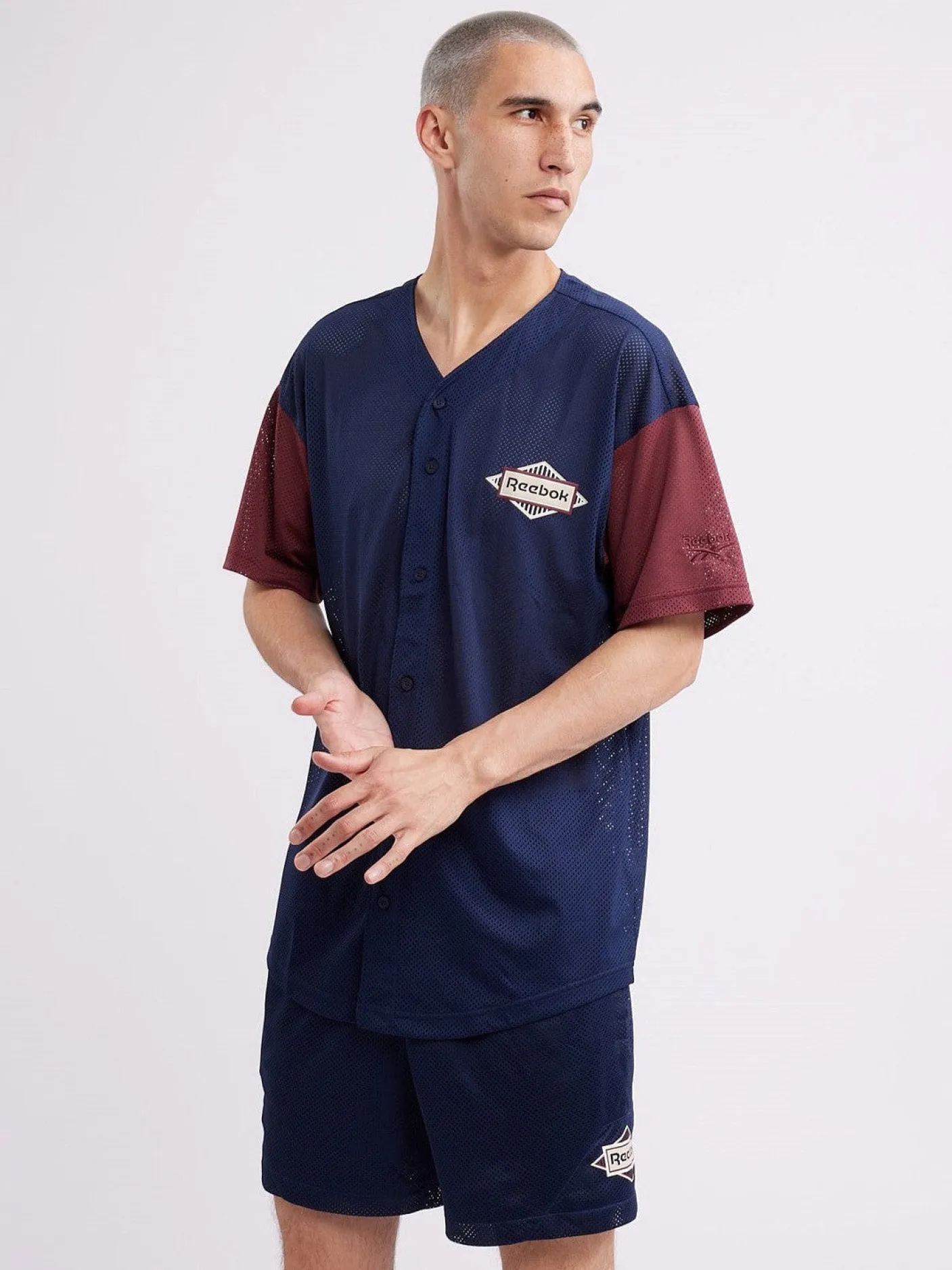Reebok Tees & Singlets-Classic Signature Baseball Jersey