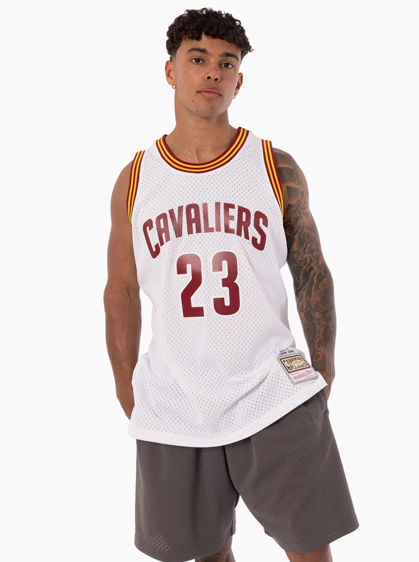 Mitchell & Ness Nba Jerseys-Cleveland Cavaliers 2015-16 Lebron James Swingman Jersey