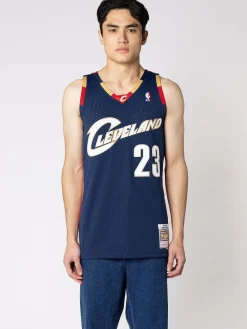 Mitchell & Ness Nba Jerseys-Cleveland Cavaliers Alternate 08-09 Lebron James Swingman Jersey