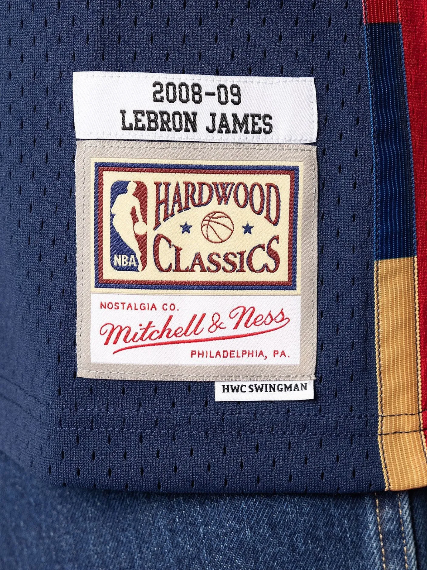 Mitchell & Ness Nba Jerseys-Cleveland Cavaliers Alternate 08-09 Lebron James Swingman Jersey