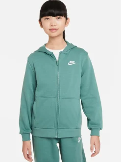 Kids Nike Hoodies & Crews-Club Fleece French Terry Full-Zip Hoodie Youth