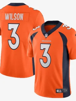 Nike NFL Tees & Singlets-Denver Broncos Russell Wilson Team Limited Jersey