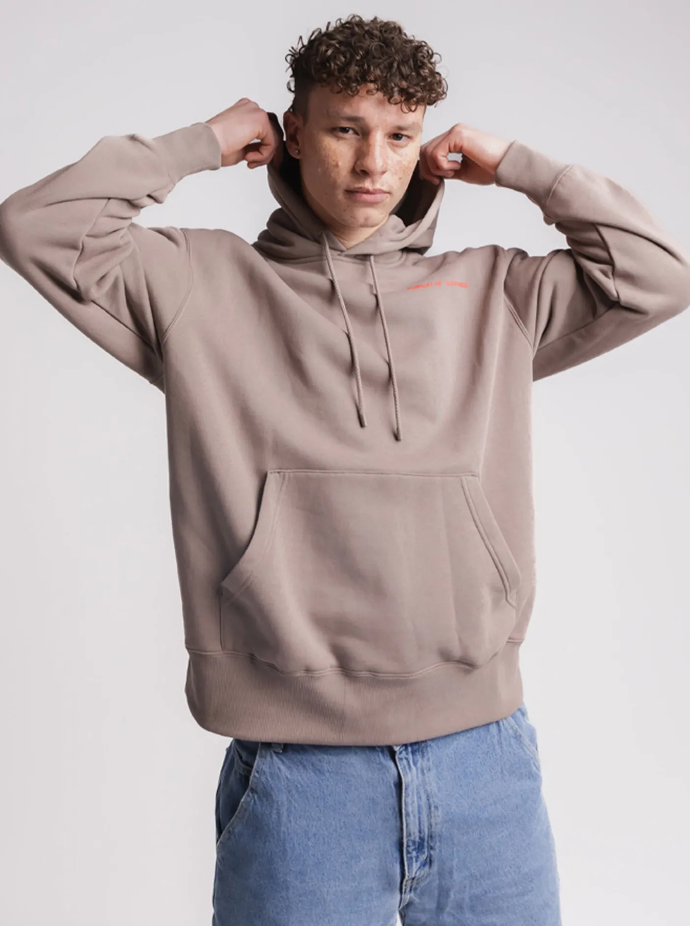 Pursuit of Happiness Hoodies & Crews-Dream Big Heavyweight Pullover In Washed Taupe