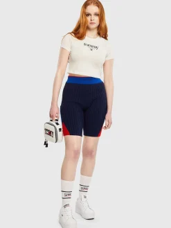 Women Tommy Hilfiger Tees & Tanks-Essential Logo Cropped Fit T-Shirt