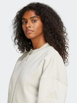Women adidas Sportswear Jackets & Vests-Essentials Contemporary Logo Bomber Jacket