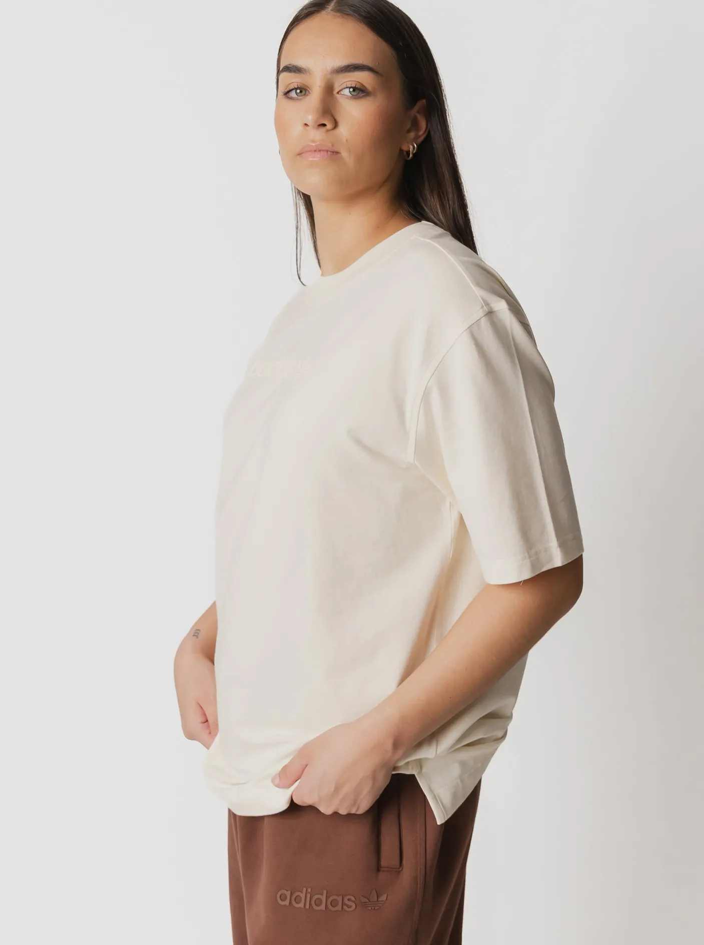 Women adidas Originals Tees & Tanks-Essentials Linear Oversized T-Shirt