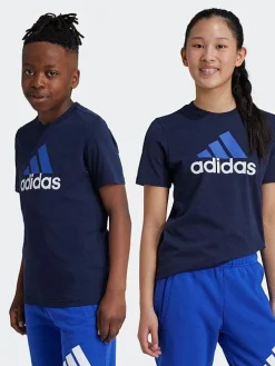 Kids adidas Sportswear Tees-Essentials Two-Color Big Logo Cotton T-Shirt Youth