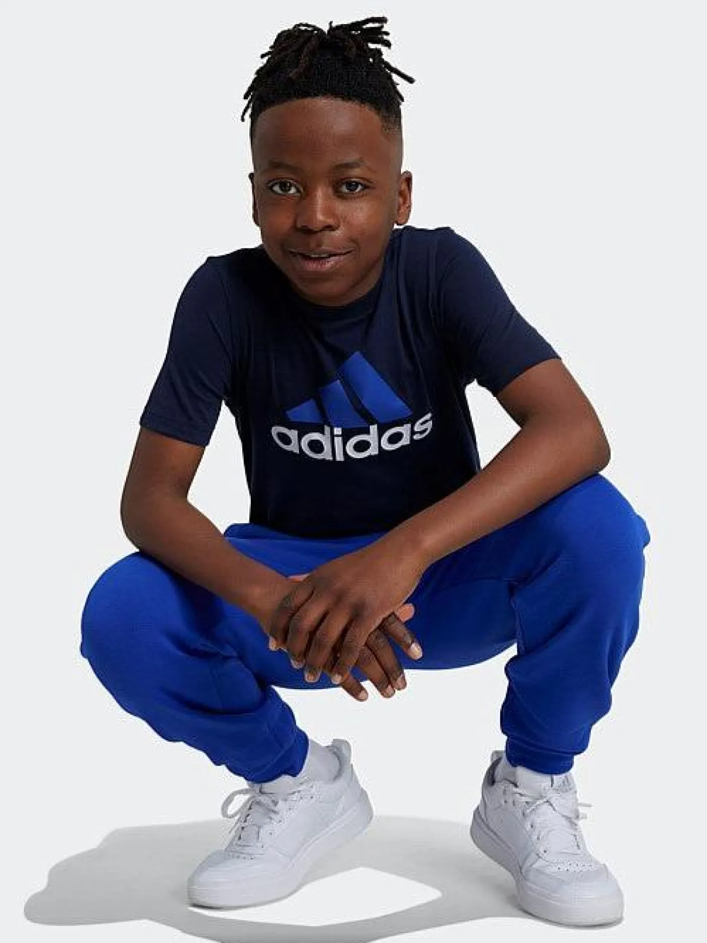 Kids adidas Sportswear Tees-Essentials Two-Color Big Logo Cotton T-Shirt Youth